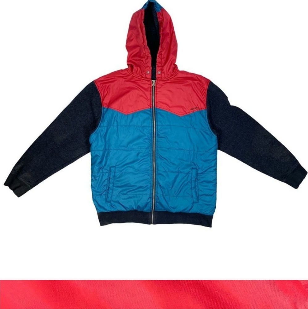 Volcom Outdoor Costa Mesa Color Block Full-Zip Hooded Jacket